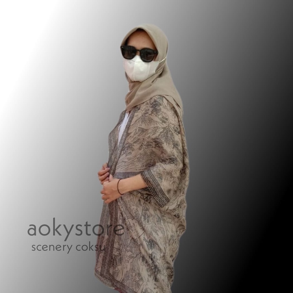 Outer Scarf Premium by aokystore | OUTER SCARF WANITA PREMIUM MOTIF TERBARU 2022