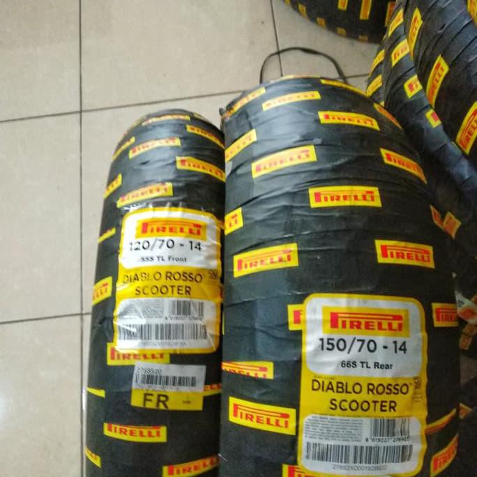 PAKET SUPER Ban Pirelli Diablo Rosso Scooter For Yamaha Aerox