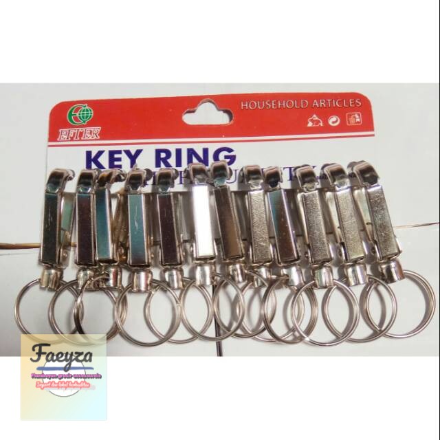 grosir  Gantungan kunci ring satu isi 12 pcs.