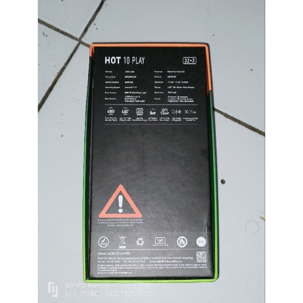 Dus + buku Bekas Infinix Hot 10 play