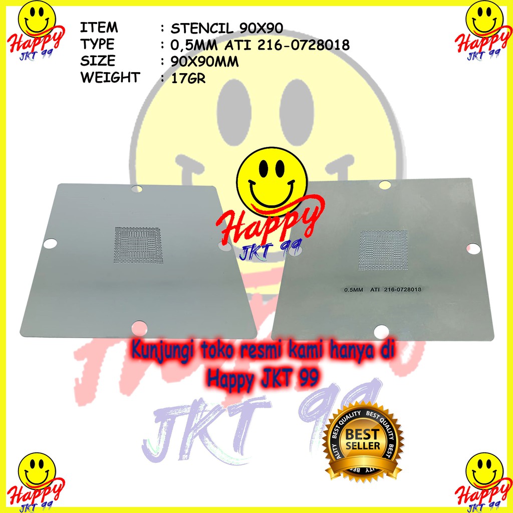 [ HAPPY JKT 99 ] STENCIL 90X90 216 0728018 216-0728018 216-0728020 216-0774008