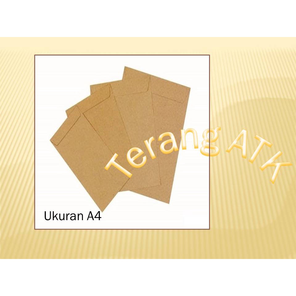 

Amplop Coklat Ukuran A4 [Isi 100 lembar]
