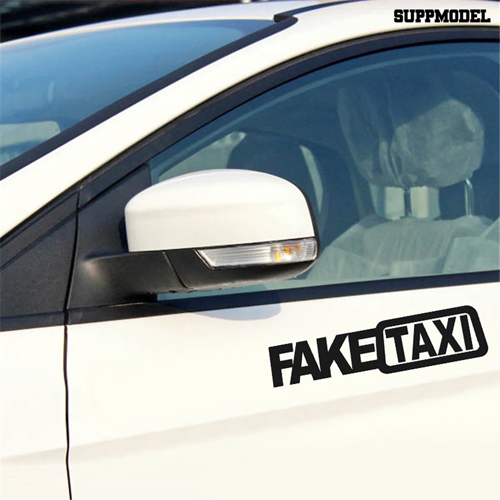 Sl Stiker Tulisan FAKE TAXI Untuk Dekorasi Mobil