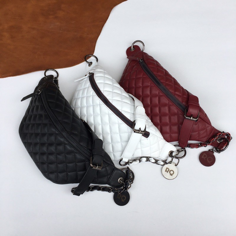 tas kulit asli / waistbag