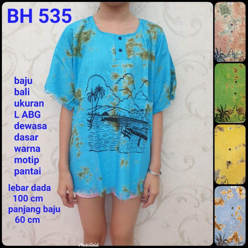 Bh535 baju bali pantai katun dsr wrn L abg