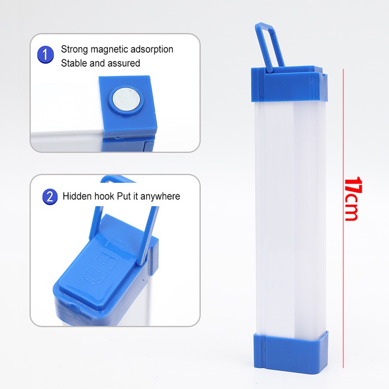 Lampu Malam LED USB Rechargeable Portable Warna Biru Ungu Untuk Lemari / Garasi / Tangga