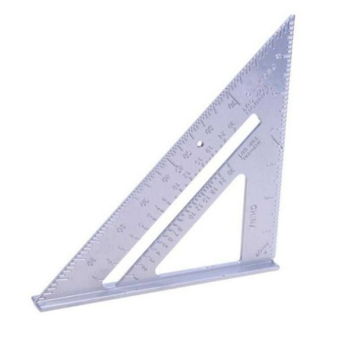 

Unik Penggaris Siku Mistar Alumunium Mistar Segitiga Triangle Ruler Diskon