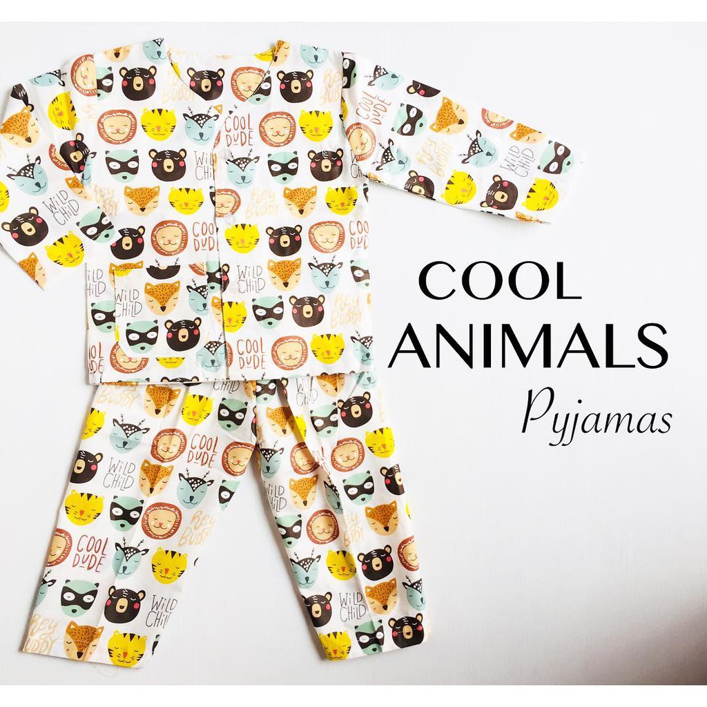 4pc 33 Babeebabyshop little foxy piyama anak  piyama bayi  4pc 33 Babeebabyshop little foxy piyama anak  piyama bayi