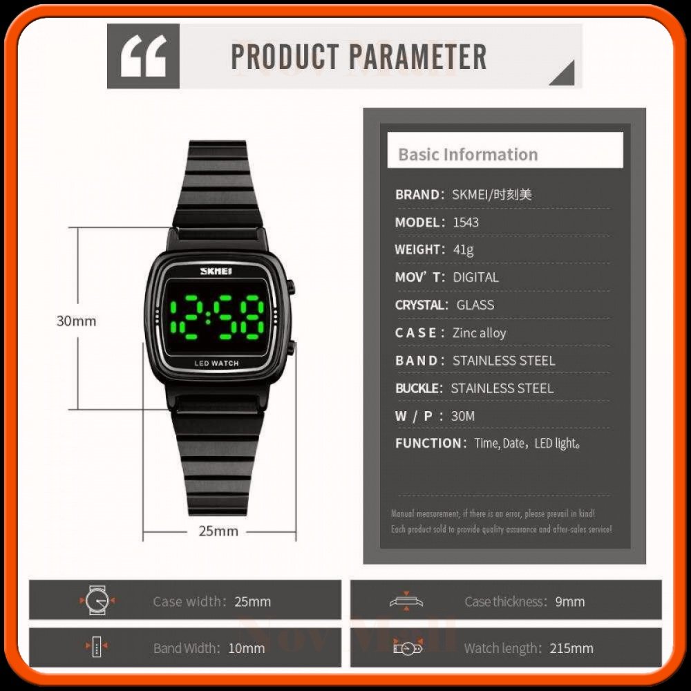 SKMEI Jam Tangan Digital Wanita - 1543