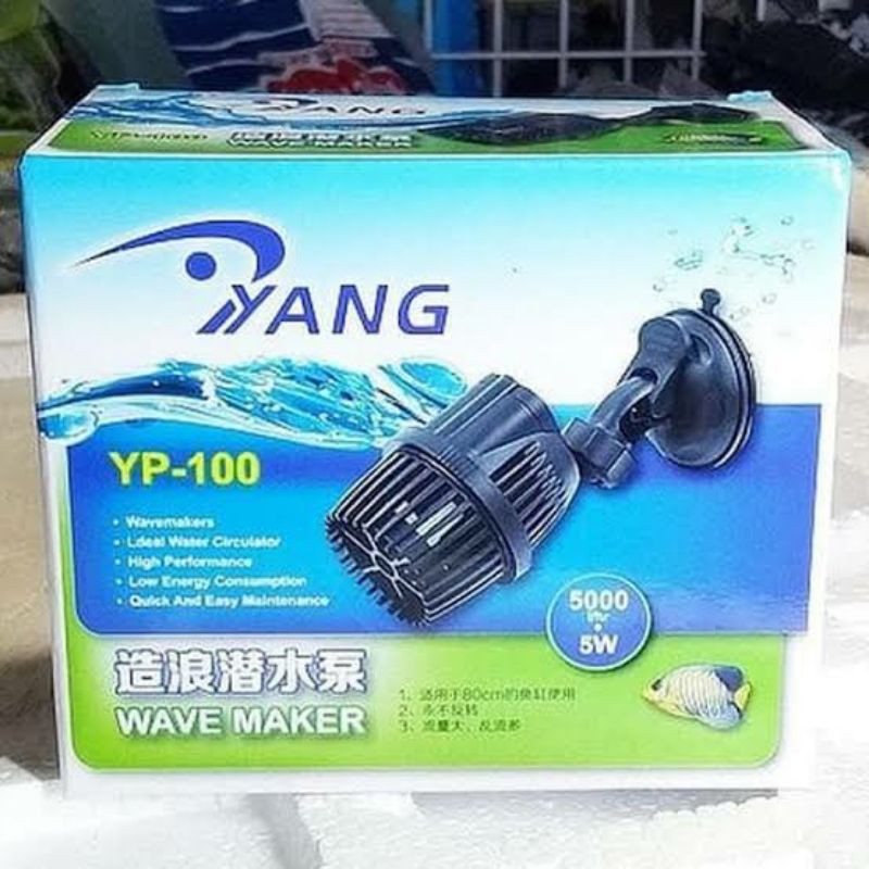 YANG YP 100 YP100 Wave maker 5 watt 5w 5000LH Alat Pembuat ombak Aquarium Kolam Ikan Hias