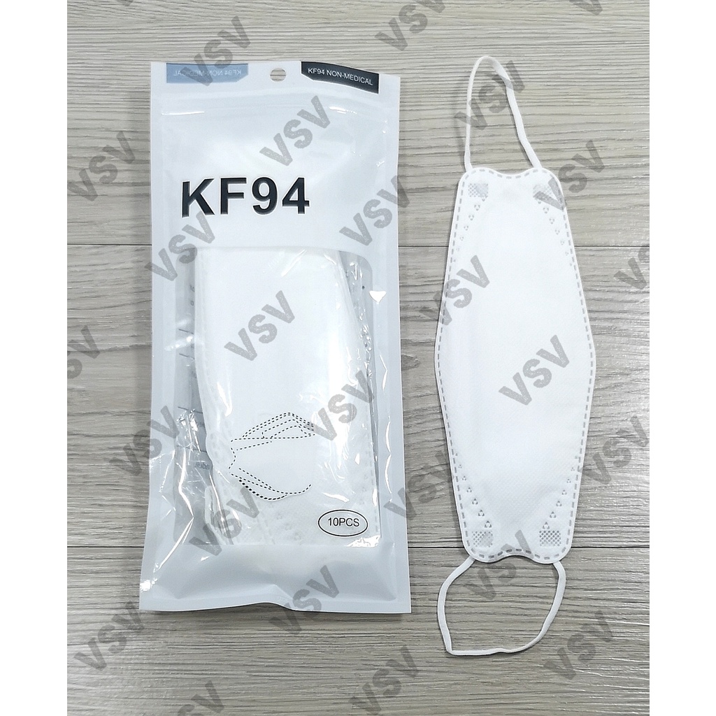 Masker 3D KF94 TALI WARNA PREMIUM QUALITY Masker Korea 4PLY Earloop