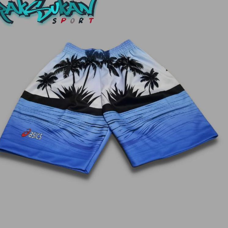 Celana kolor pendek celana volly voli motif celana pantai celana full printing celana olahraga volly