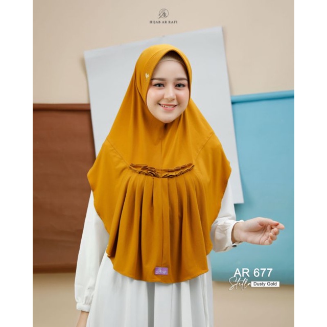 Terbaru√Hijab Bergo Instant HIJAB AR RAFI AR677 Jersey Twist Distributor Resmi AR RAFI