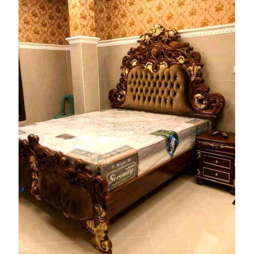 Ranjang Jatitempat Tidur Dipan Jati Ukir Jepara Mewah