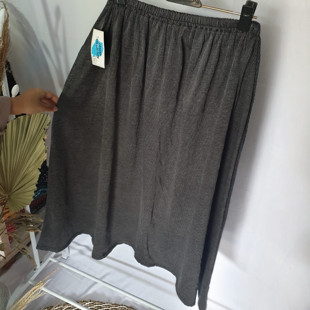 SILMA SKIRT / Rok Panjang Mayung Jumbo / Bawahan Muslim Wanita Bahan Teresa Murah / Maxi Flare Skirt