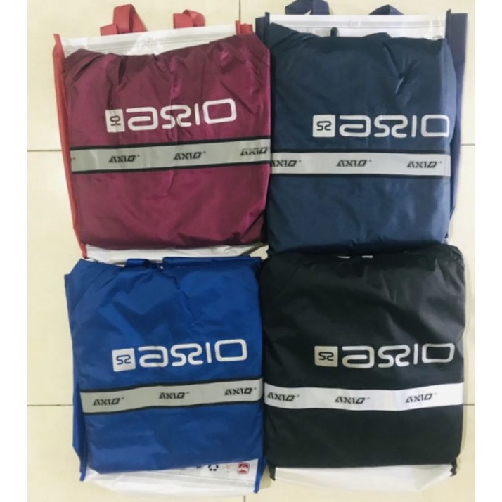 Jas Hujan AXIO Biru Dongker Hitam Merah Biru BCA - Rain coat Axio Europa 882 Black Red Navy Benhur