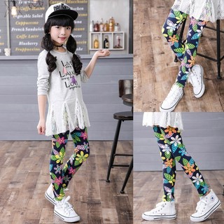  Celana  Legging  Panjang dengan Bahan  Katun dan Gambar Motif 