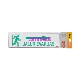 

KRIS SIGN ACRYLIC LABEL STICKER ANODIZED STIKER JALUR EVAKUASI