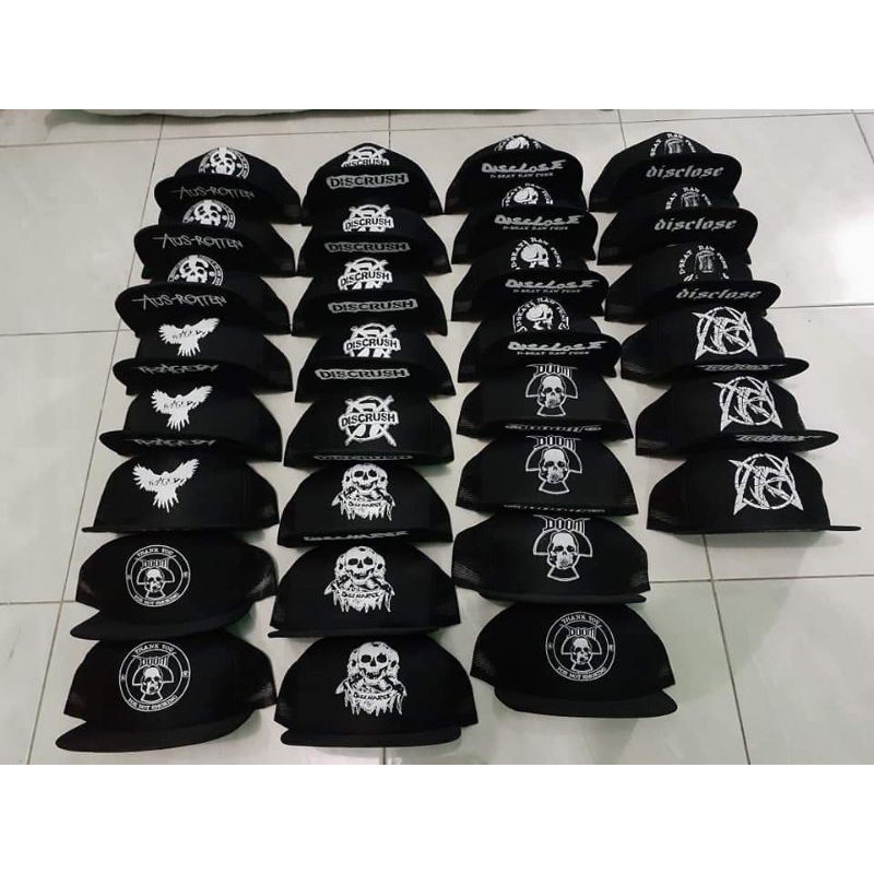 TOPI JARING BAND MUSIK PUNK METAL