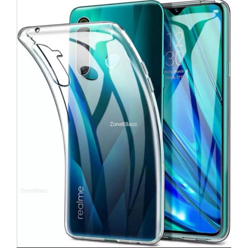 Realme 5 5i 5S C3 Softcase Silicon Ultrathin Clear Case TPU Casing Bening Cover