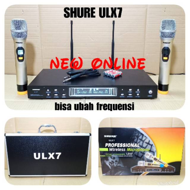 Mic wireless SHURE ULX 7 UHF free hardcase