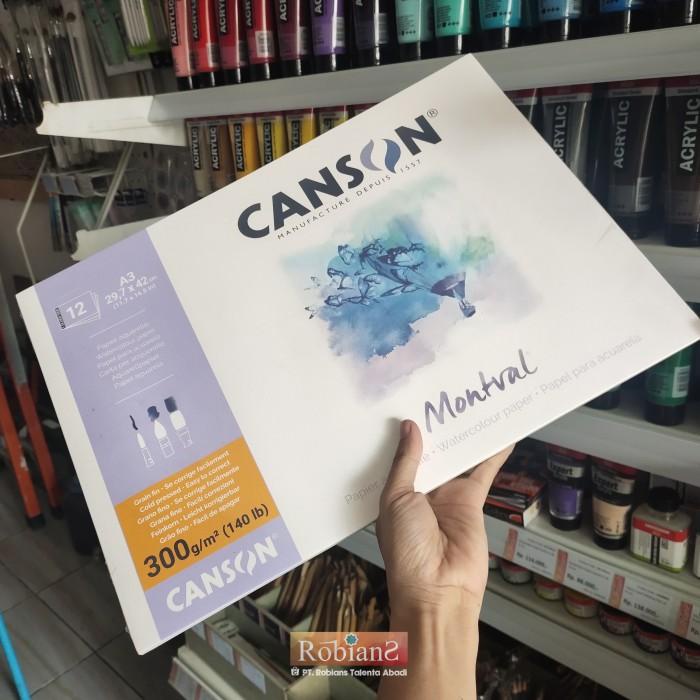 

Lora | Kertas Lukis / Kertas Cat Air - Canson Montval Uk. 24 X 32 Cm 300 Gsm