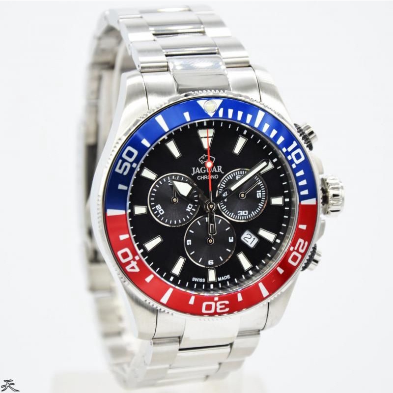 JAM TANGAN PRIA JAGUAR J861/6 BLUE RED ORIGINAL SWISS GARANSI 2 TAHUN