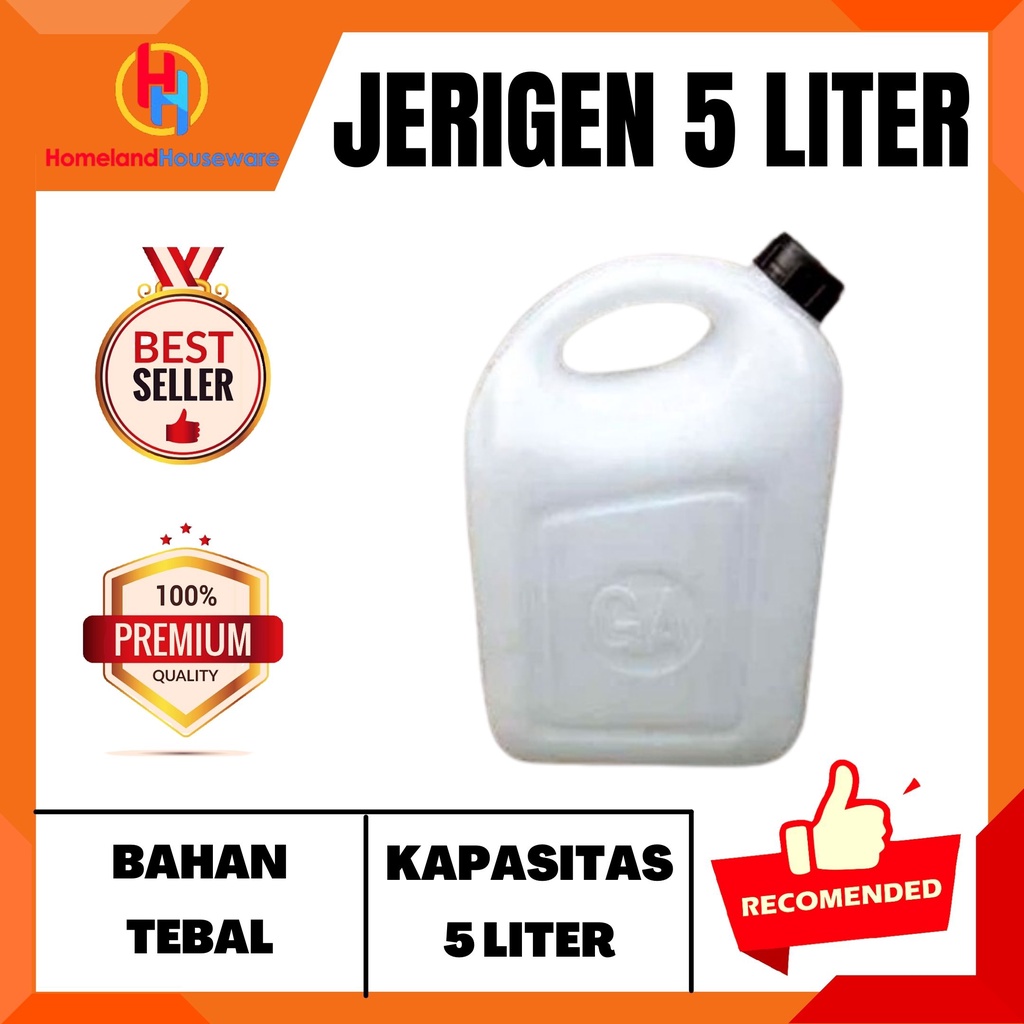 (SIAP KIRIM) JERIGEN 5 LITER/ JERIGEN AIR/ JERIGEN MINYAK