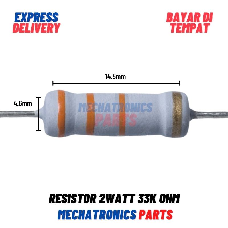 [PAS-9201] RESISTOR 2WATT 33KOHM