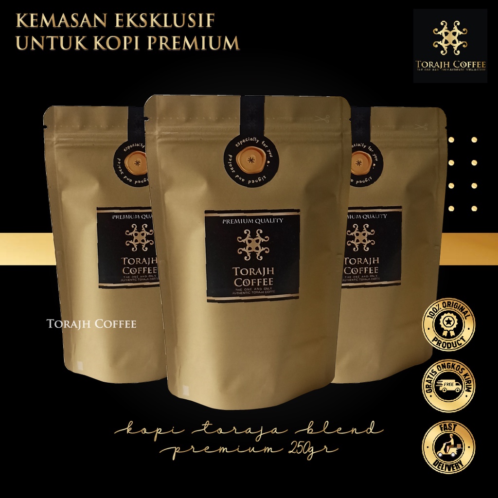 

Kopi Toraja Blend Robusta & Arabica Rempah Asli Enak Nikmat Dan Harum 250gr By Torajh Coffee