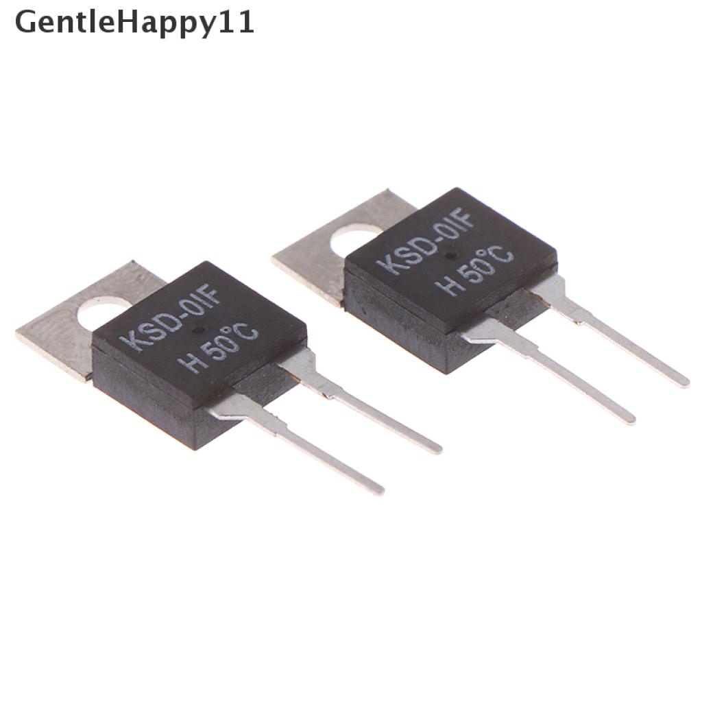 Gentlehappy 2Pcs KSD-01F 50 Degc Saklar Sensor Termostat Suhu Normal