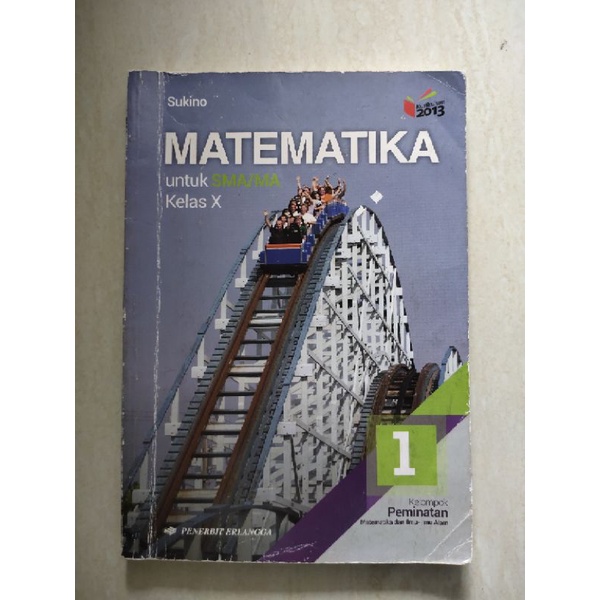 Buku Bekas Erlangga Matematika Peminatan Kelas 1 SMA