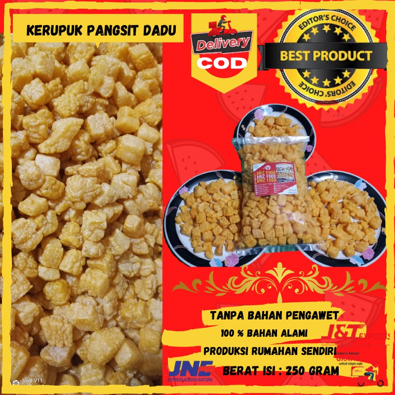 CEMILAN MAKANAN RINGAN PANGSIT DADU KERUPUK DADU MAKANAN RINGAN KILOAN GROSIR MAKANAN TERMURAH 