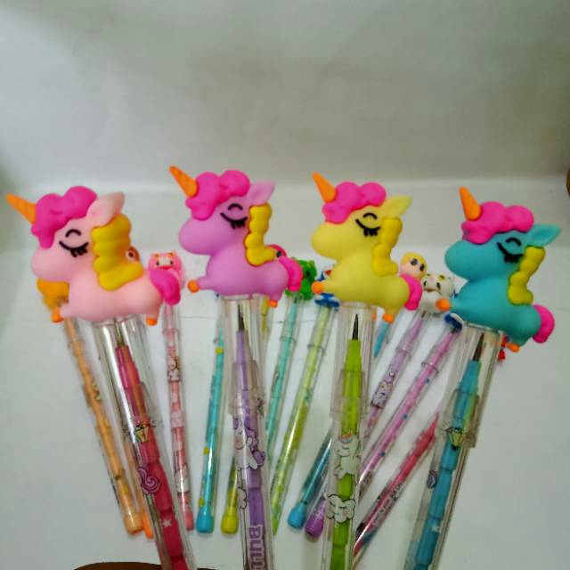 

Pensil Lantu / Pensil Cabut Susun / Pensil Bensia Karakter Lucu Murah (Acb Berkah Stationery)