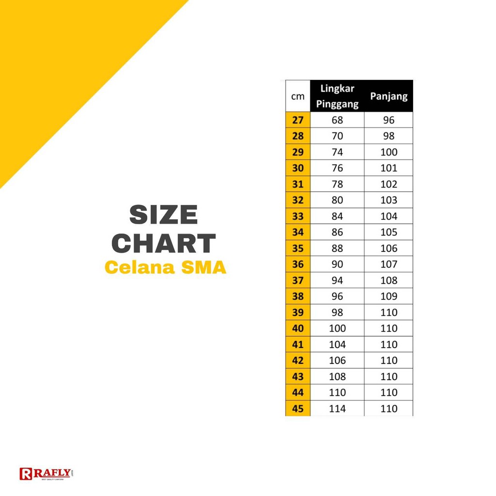 Celana SMA Abu - Celana Sekolah SMA - Seragam SMA / Rafly Jaya