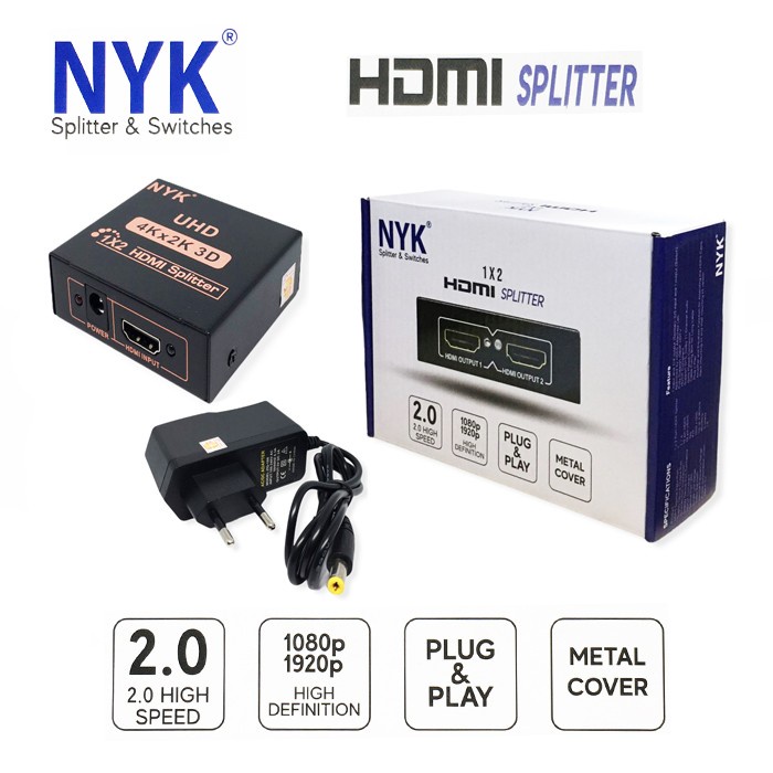 HDMI Splitter 2 Port - Splitter HDMI 2 port