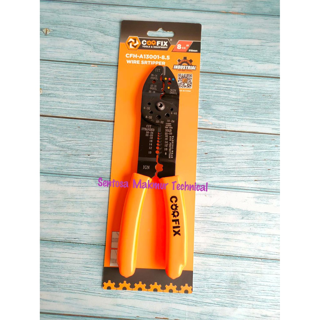 COOFIX 8.5&quot; Tang Crimping Krimping Press Skun Kupas Kabel Wire Stripper