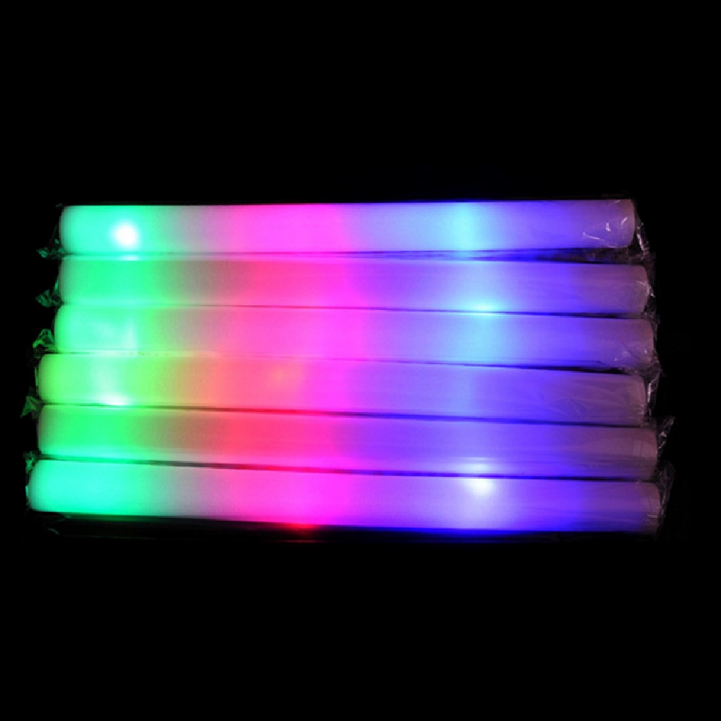 15 / 30 / 60Pcs Stik Lampu LED Warna-Warni Bahan Busa Untuk Pesta Festival