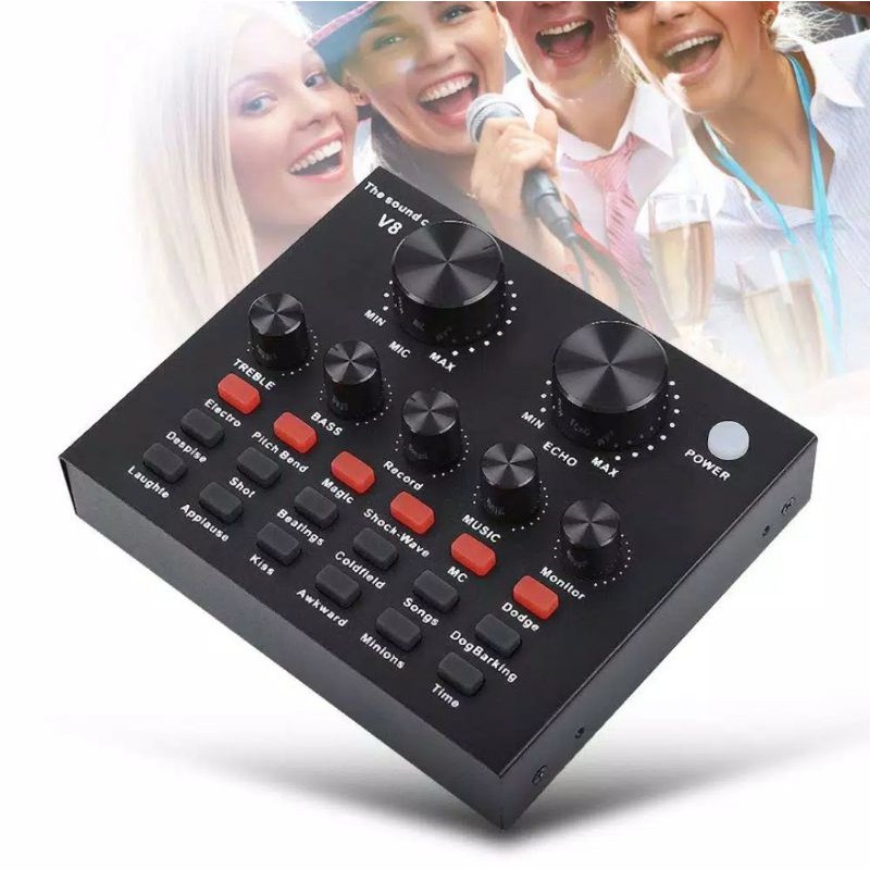 MIXER BLACKSPIDER V8 MULTIFUNCTIONAL LIVE SOUNDCARD