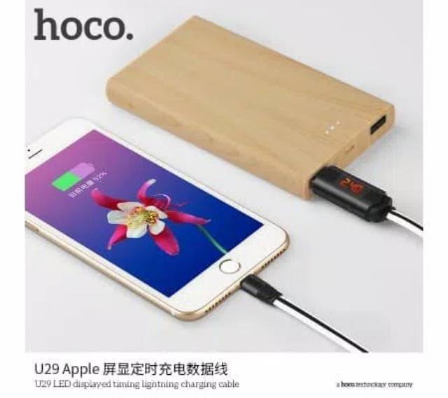 HOCO U29 LED display cable kabel charger data lightning iphone ipad