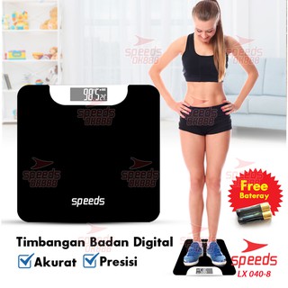 speeds timbangan badan digital 180kg scale kaca berat original 040 8