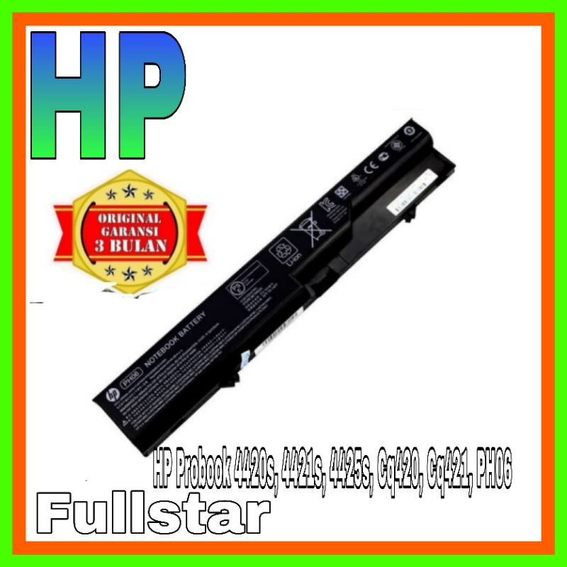 Original Baterai HP Probook 4420s, 4421s, 4425s, Cq420, Cq421, PH06 