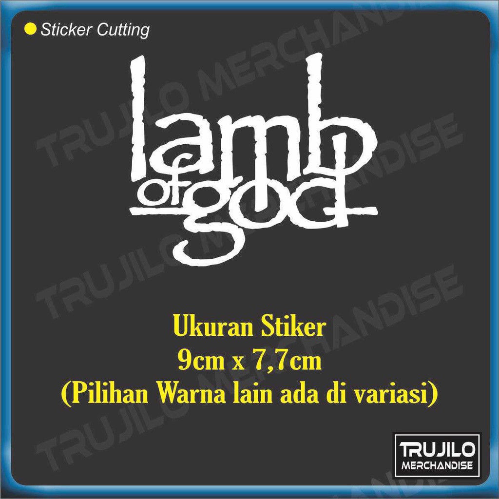 

Lamb Of God Band Stiker Cutting 9cmx7,7cm