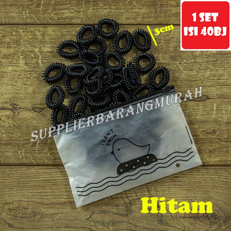 Ikat Rambut Kabel Spiral Karet Rambut Korea FS1209