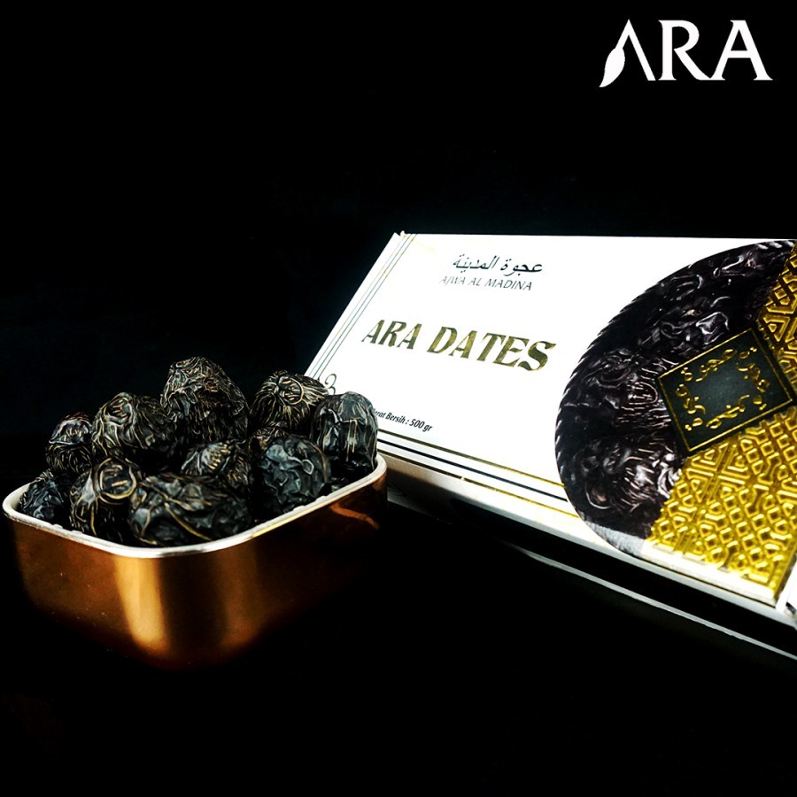 Kurma Ajwa ARA DATES 500 Gram Ajwa Al Madina SUPER PREMIUM