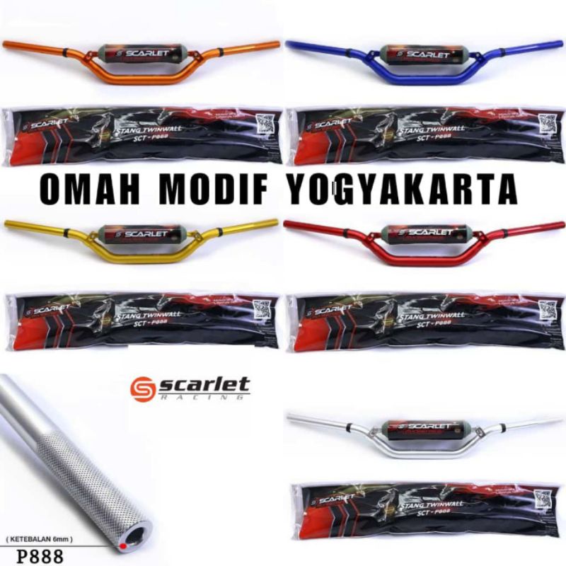 Stang fatbar twinwall SCARLET 5 mm 6 mm busa stang TRAIL