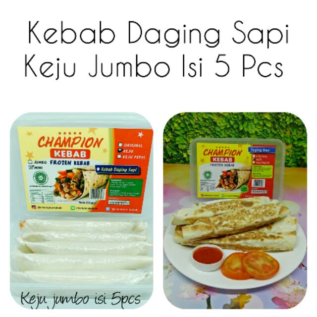 

Kebab Sapi Frozen Keju Panjang Isi 5 Pcs