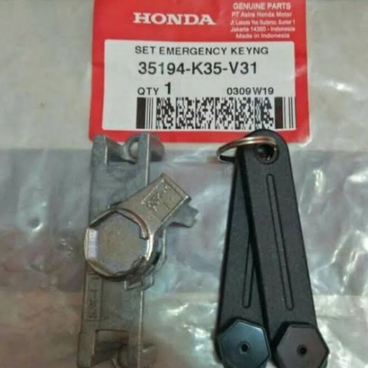 Kunci Emergency Set Honda ADV 150, Scoopy New 2021, PCX 150 Original AHM