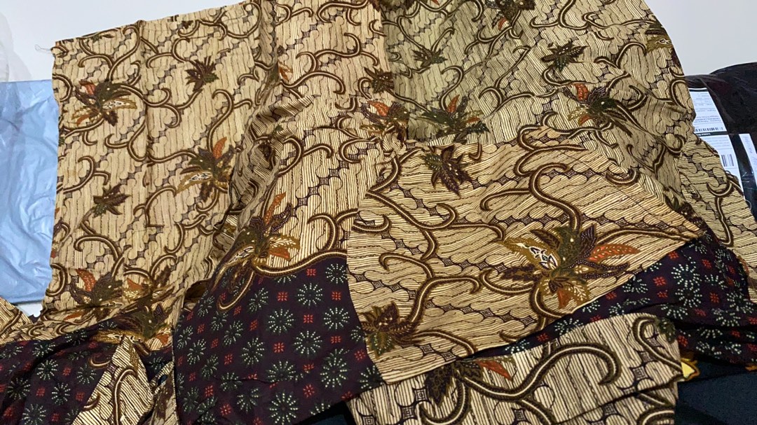 Bswart Batik Hrb026 Kenongo Hem Pendek Padi Pekalongan M L Xl Batik