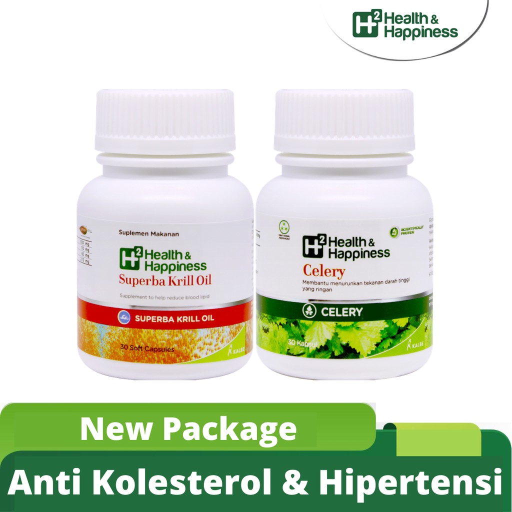 

Paket Anti Kolesterol dan Anti Hipertensi - H2 Superba Krill Oil + H2 Celery